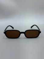 My Rettangol nero/brown - occhiali da sole