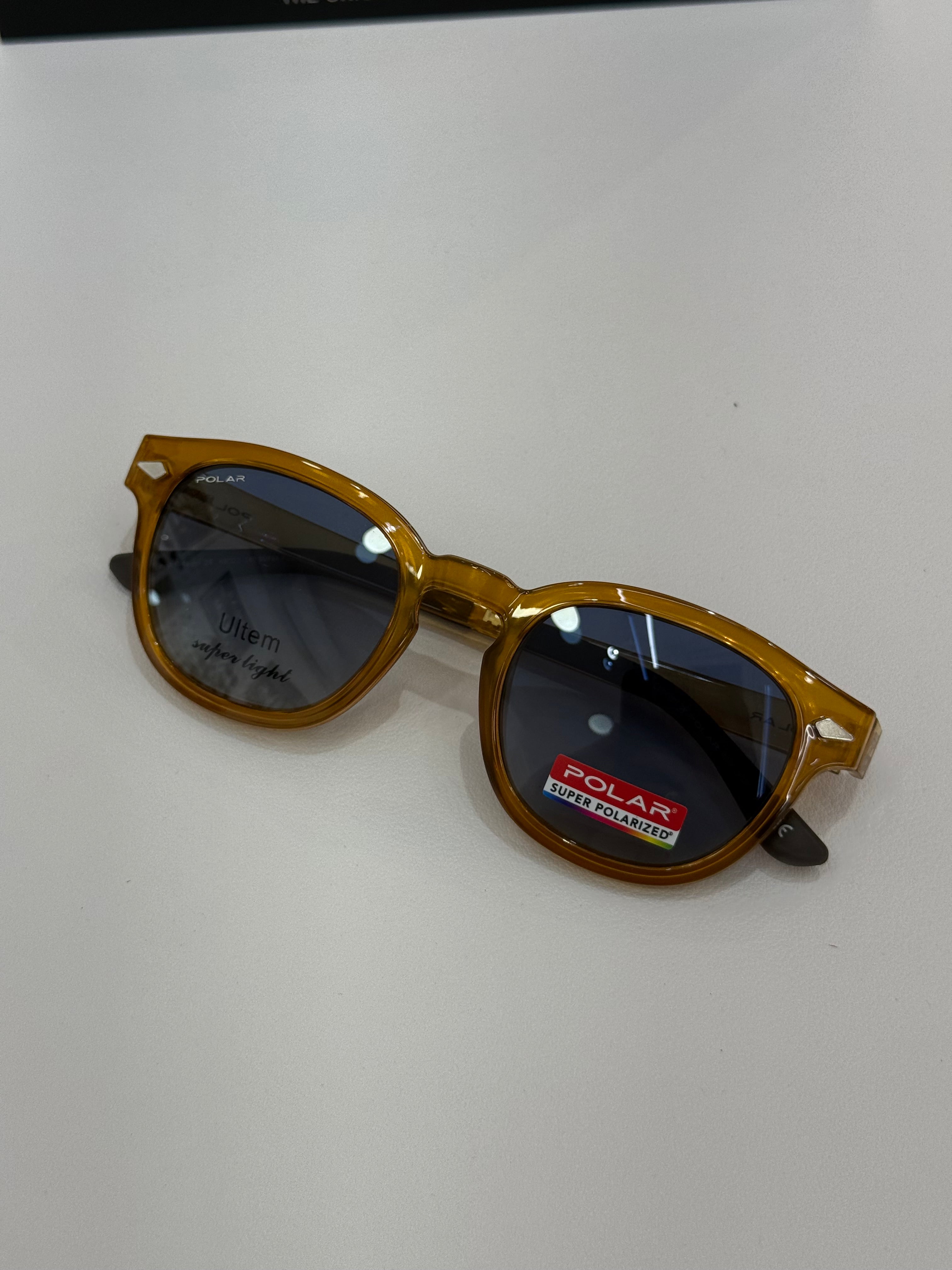 Polar clip on moscot giallo clip azzurra