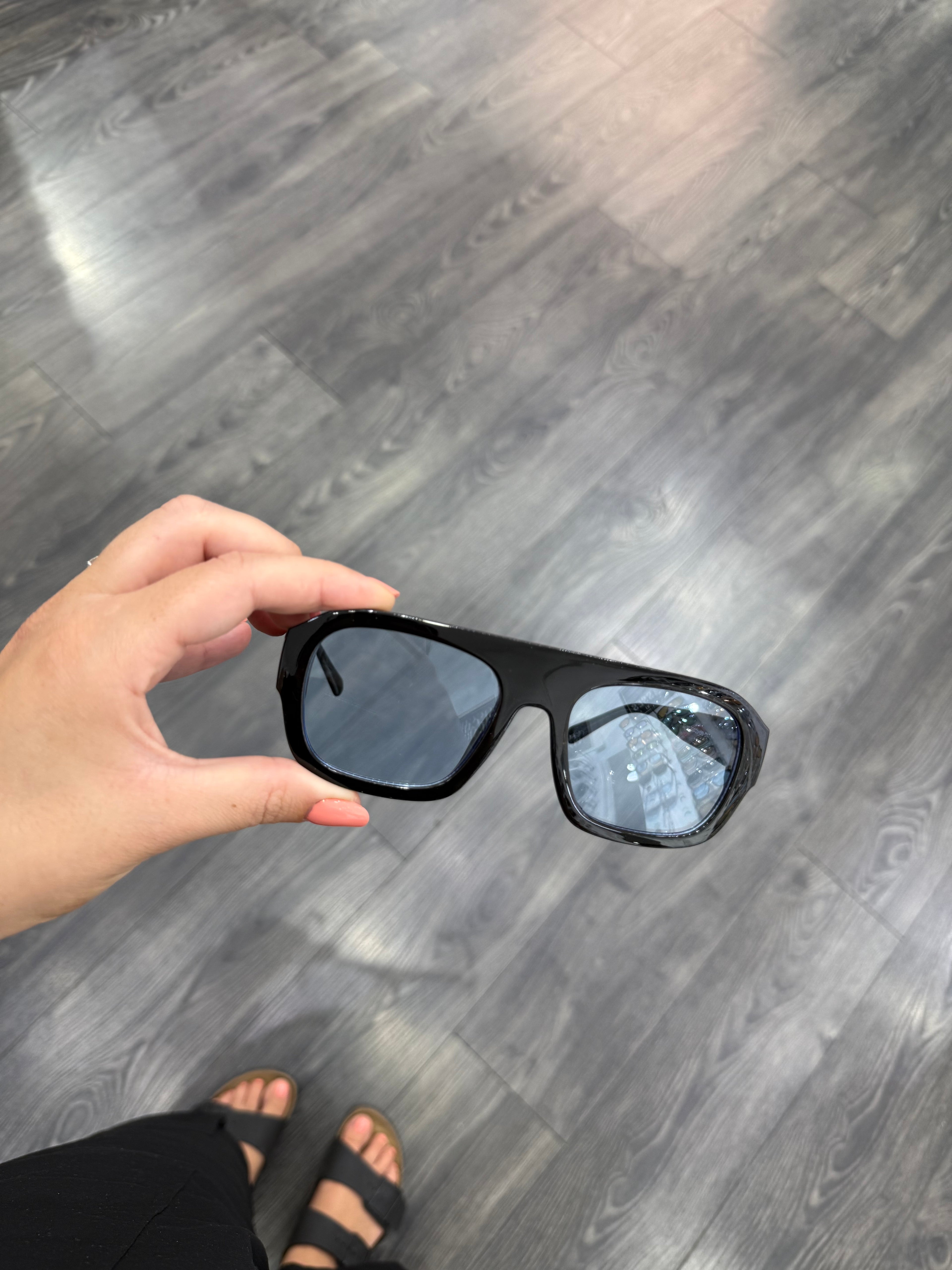 Brille roma nero/celeste