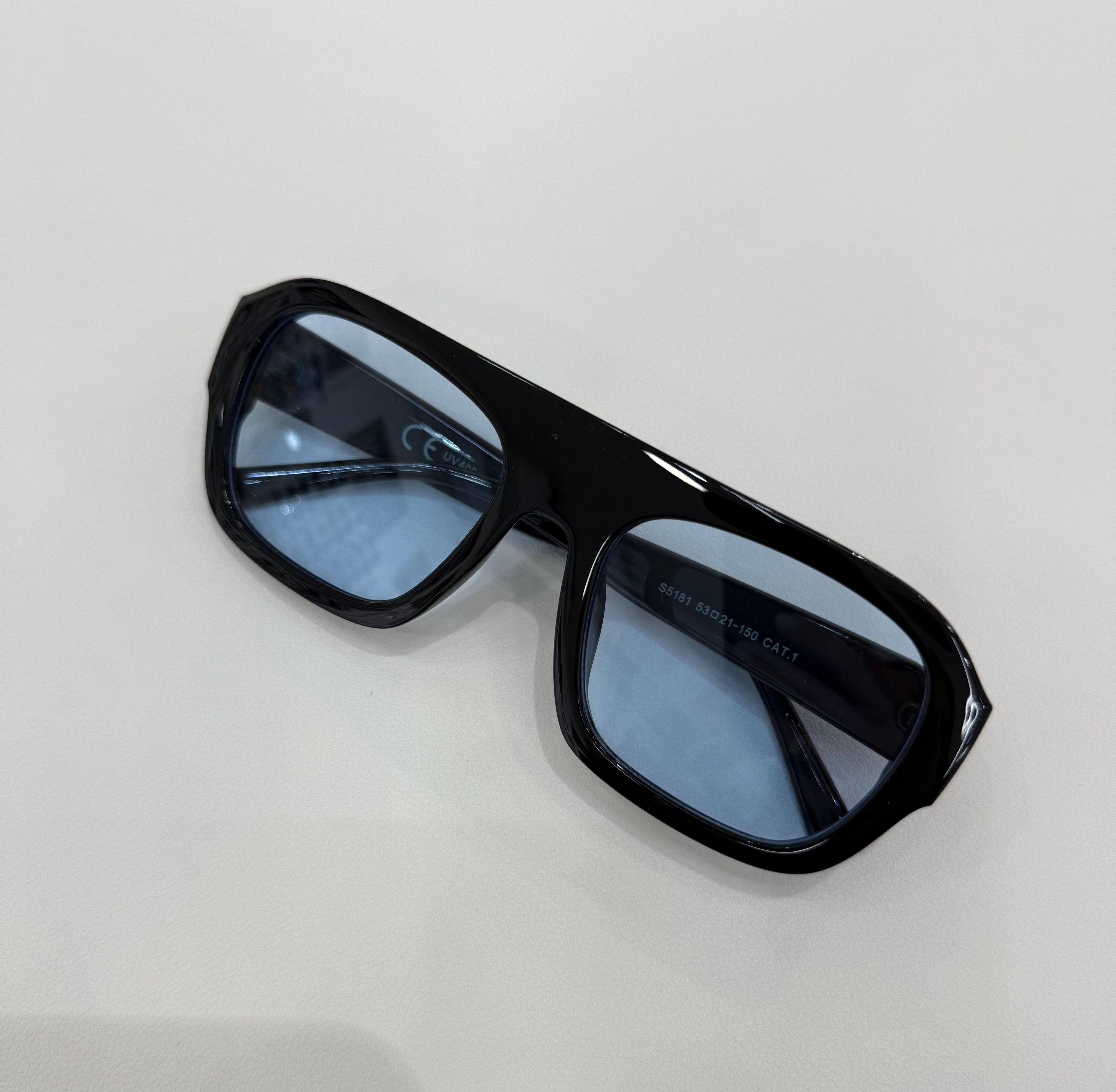 Brille roma nero/celeste