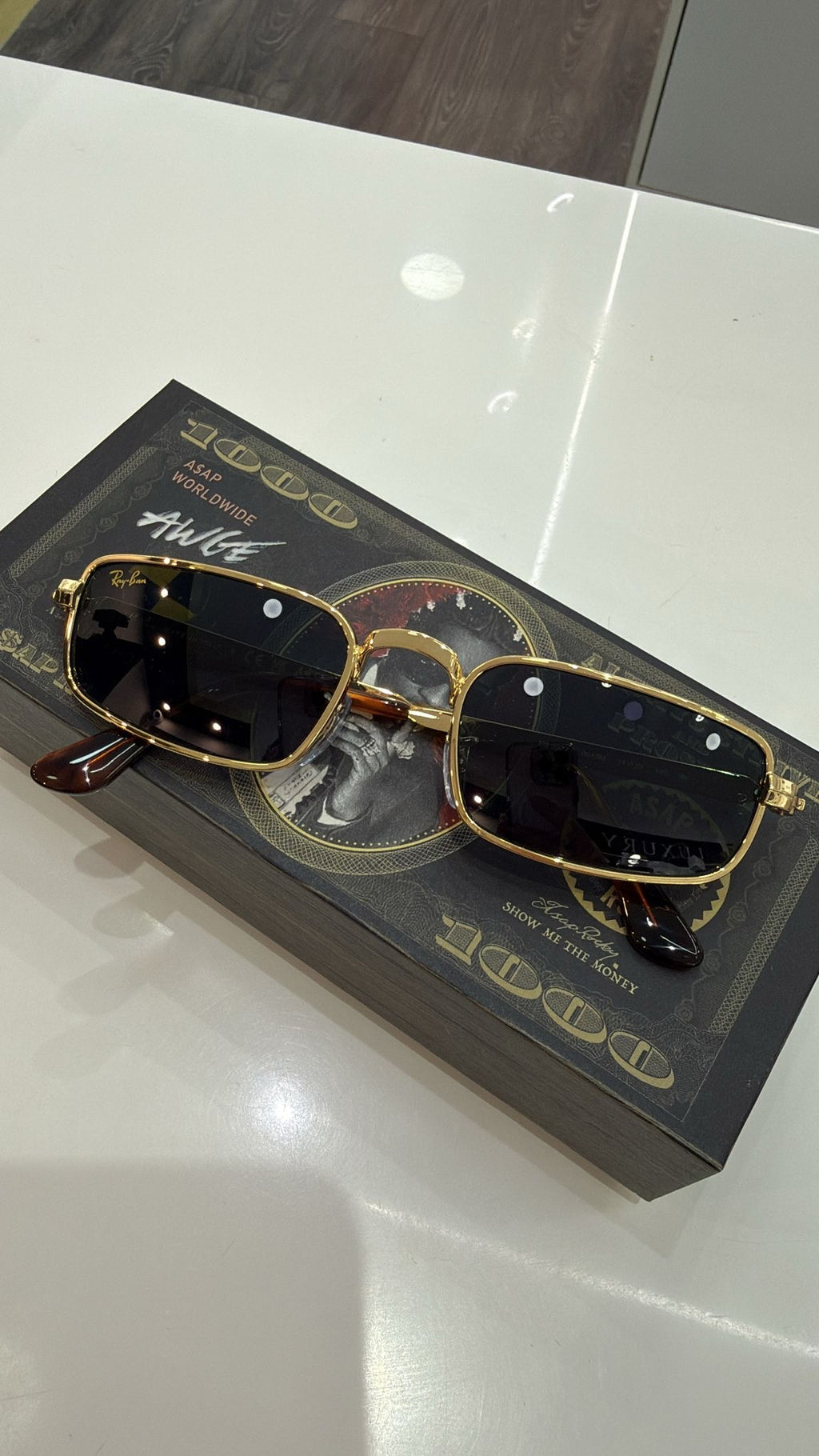 Rayban X Asap Rocky gold/blue