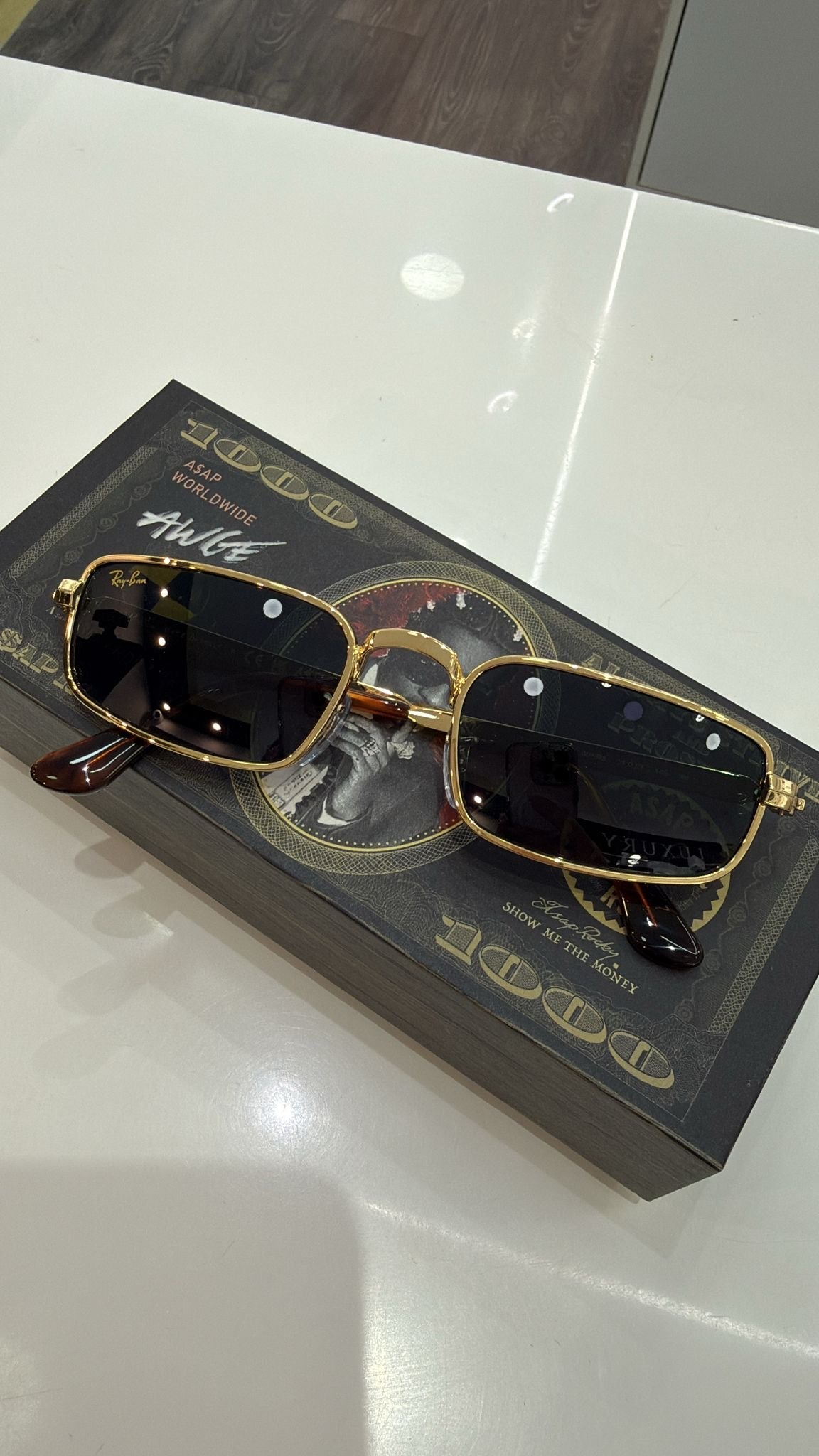 Rayban X Asap Rocky gold/blue
