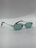 Closa rettangolare verde acqua silver