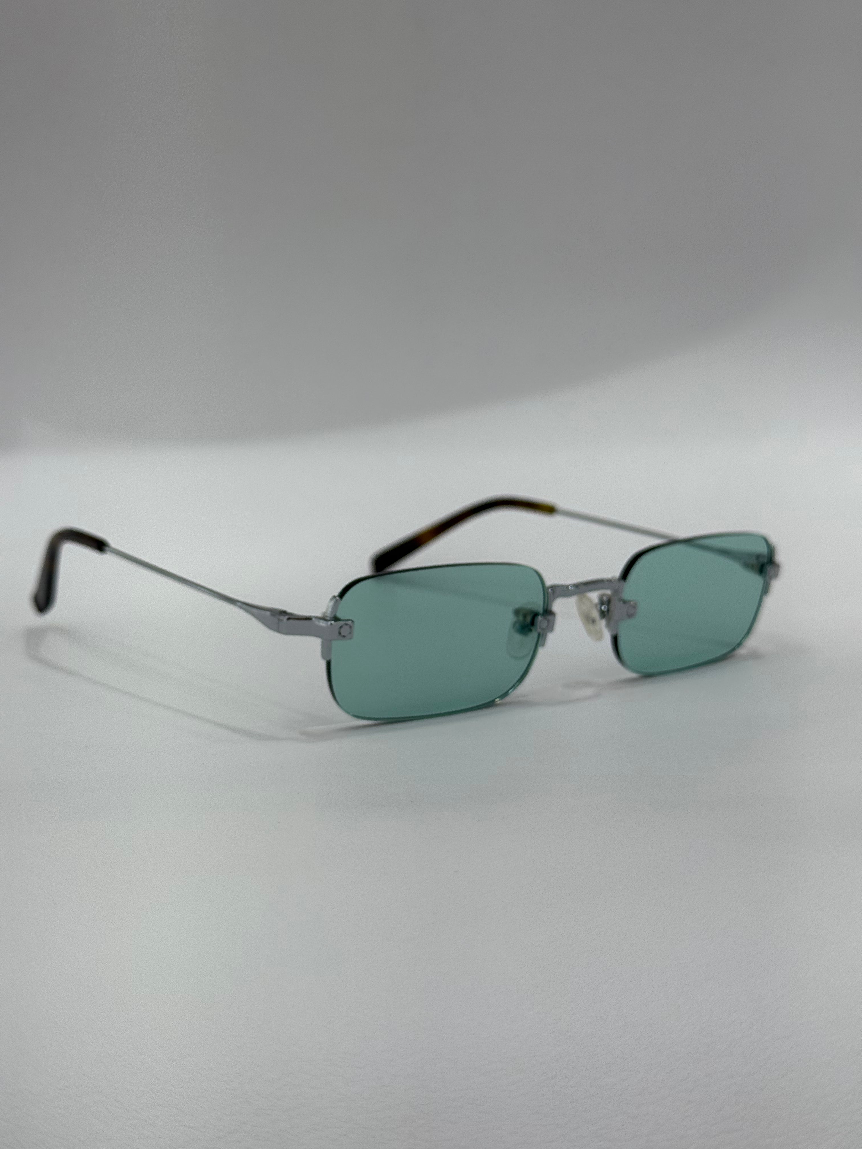 Closa rettangolare verde acqua silver