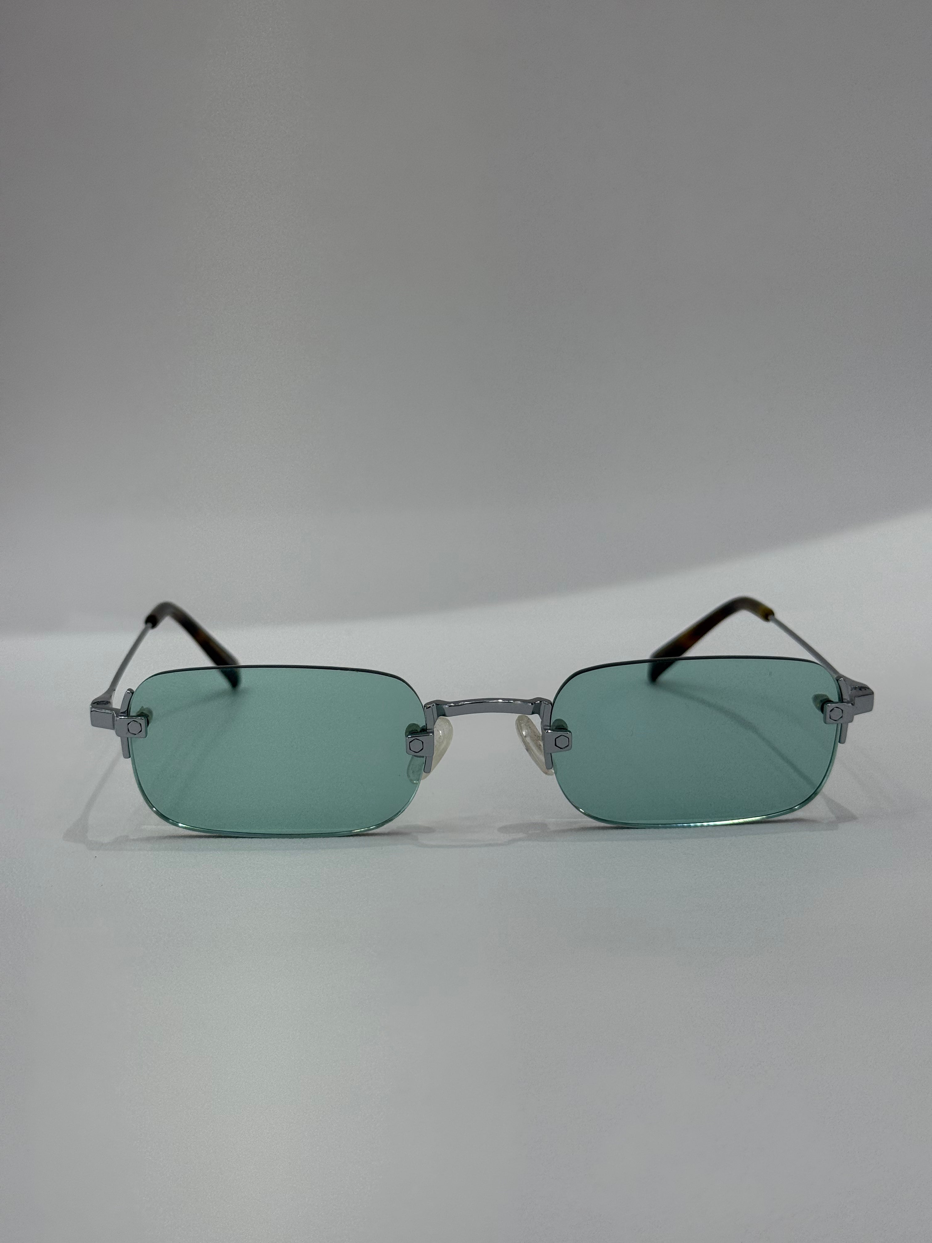 Closa rettangolare verde acqua silver